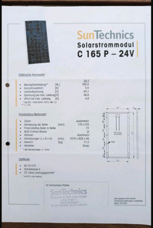   Sharp — C 165 P - 24 V