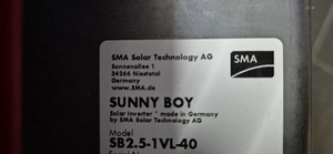 SMA — Sunny Boy 2.5-1VL-40