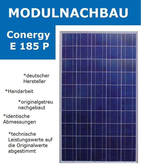 Solar Panel Conergy E 185P 200Wp Poly Secondsol