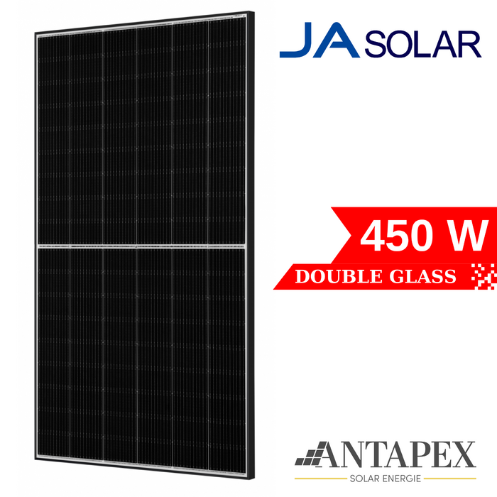 Solar Panel - JA Solar - N-Type Bifacial Double Glass - 450Wp - Mono ...