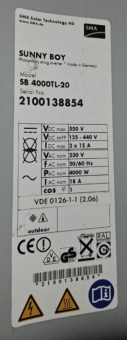   SMA — SB 4000TL-20