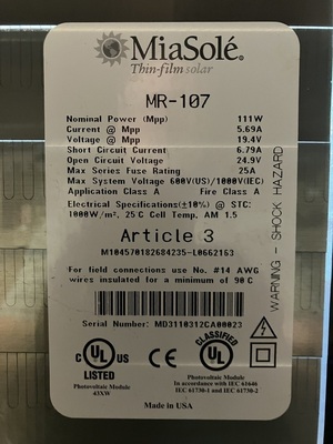 MiaSole — MR-107 111W
